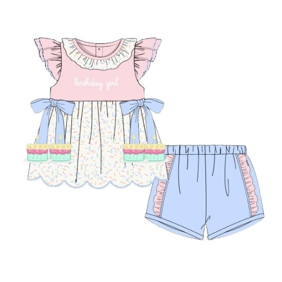 PREORDER: Birthday Girl Shorts Set (May TAT)