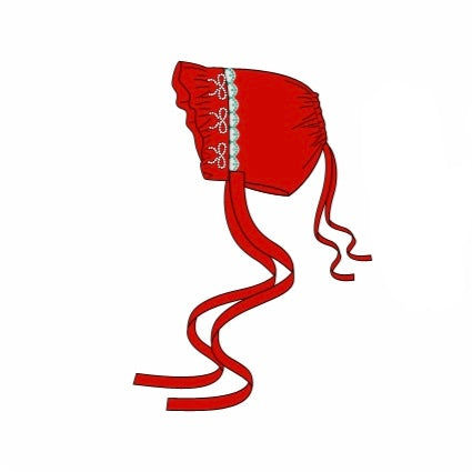 PREORDER: Red Bows Bonnet (November TAT)