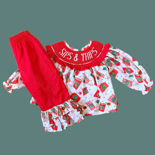 Sips & Trips Pants Set