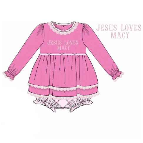 CUSTOM PREORDER: Jesus Loves Skirted Bubble (November TAT)