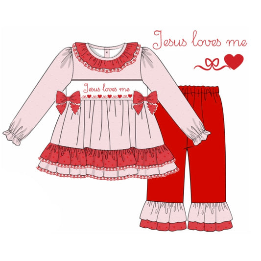 PREORDER: Jesus Loves Me Pant Set (December TAT)