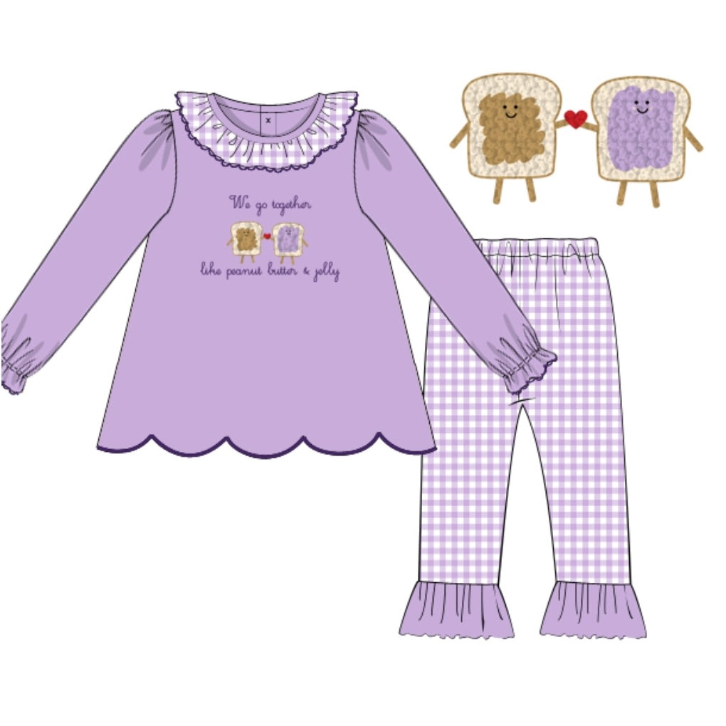 PREORDER: Peanut Butter & Jelly Pant Set (December TAT)
