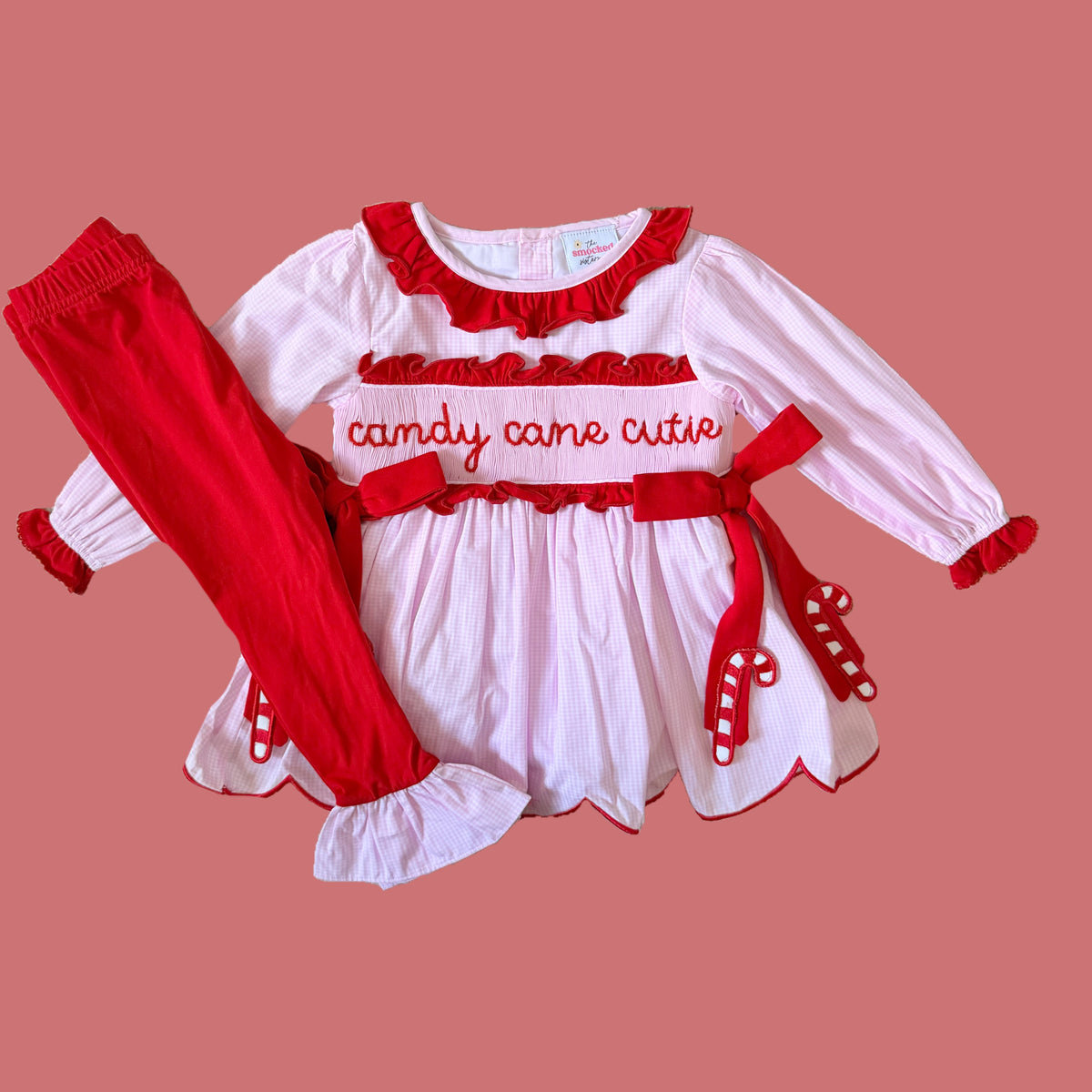 Candy Cane Cutie Legging Set