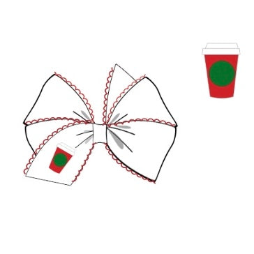 PREORDER: Christmas Coffee Bow (October TAT)