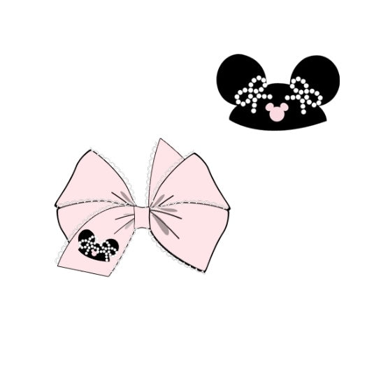 Beaded Bows Mouse Ears Bow