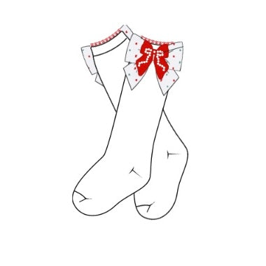 PREORDER: Christmas Pearls Socks (November TAT)