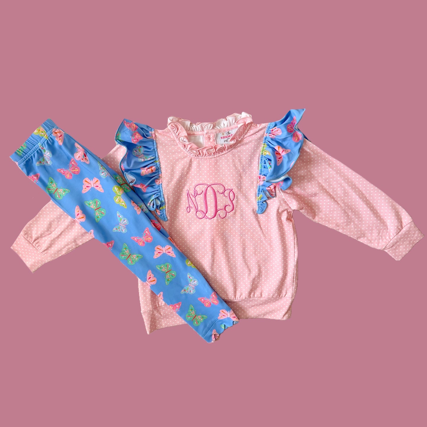 CUSTOM PREORDER: Monogram Elliana’s Butterfly Legging Set (November TAT)