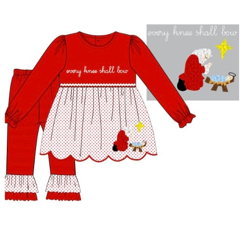 PREORDER: Every Knee Shall Bow Legging Set (October TAT)