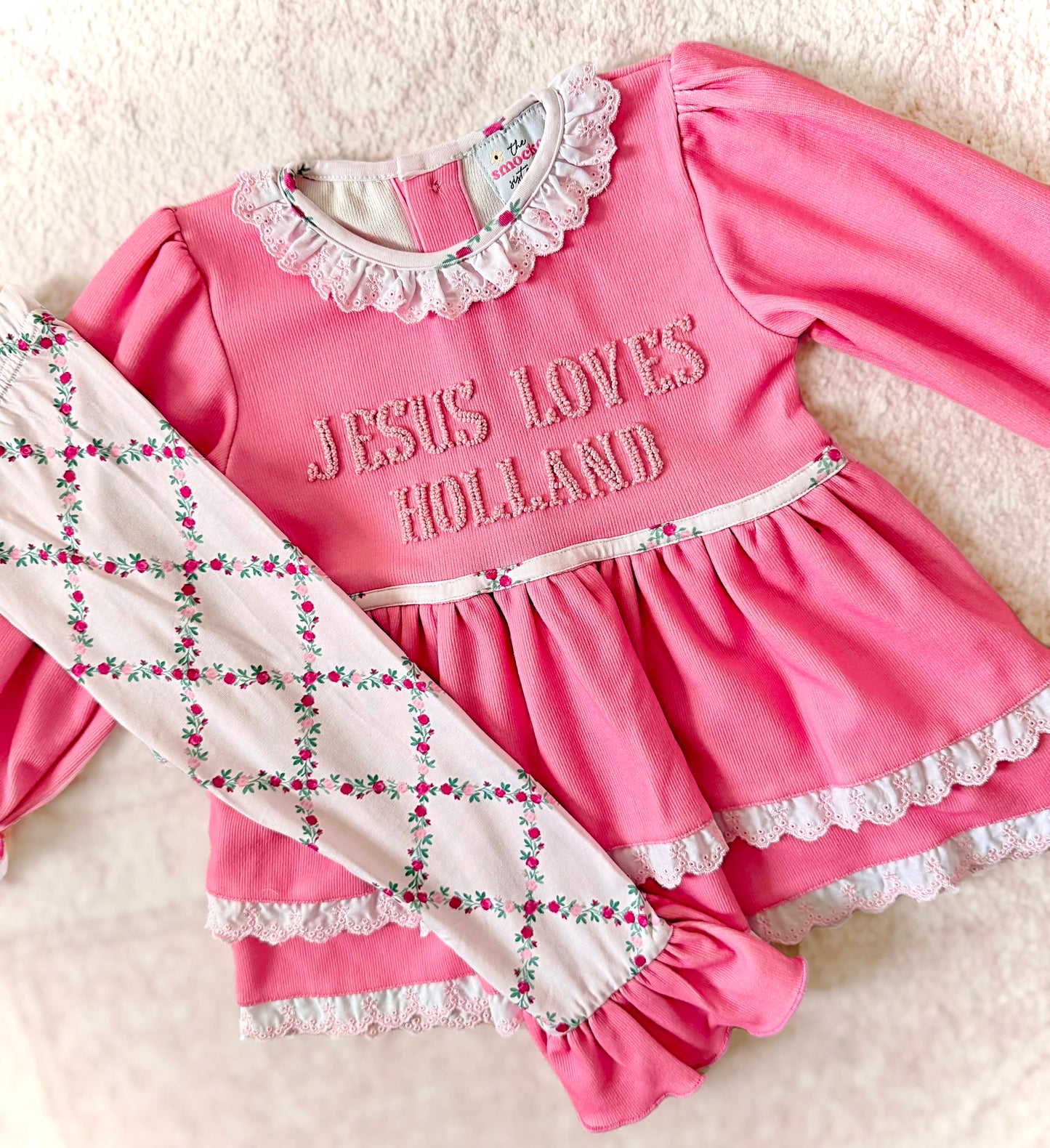 CUSTOM PREORDER: Jesus Loves Diaper Set (November TAT)