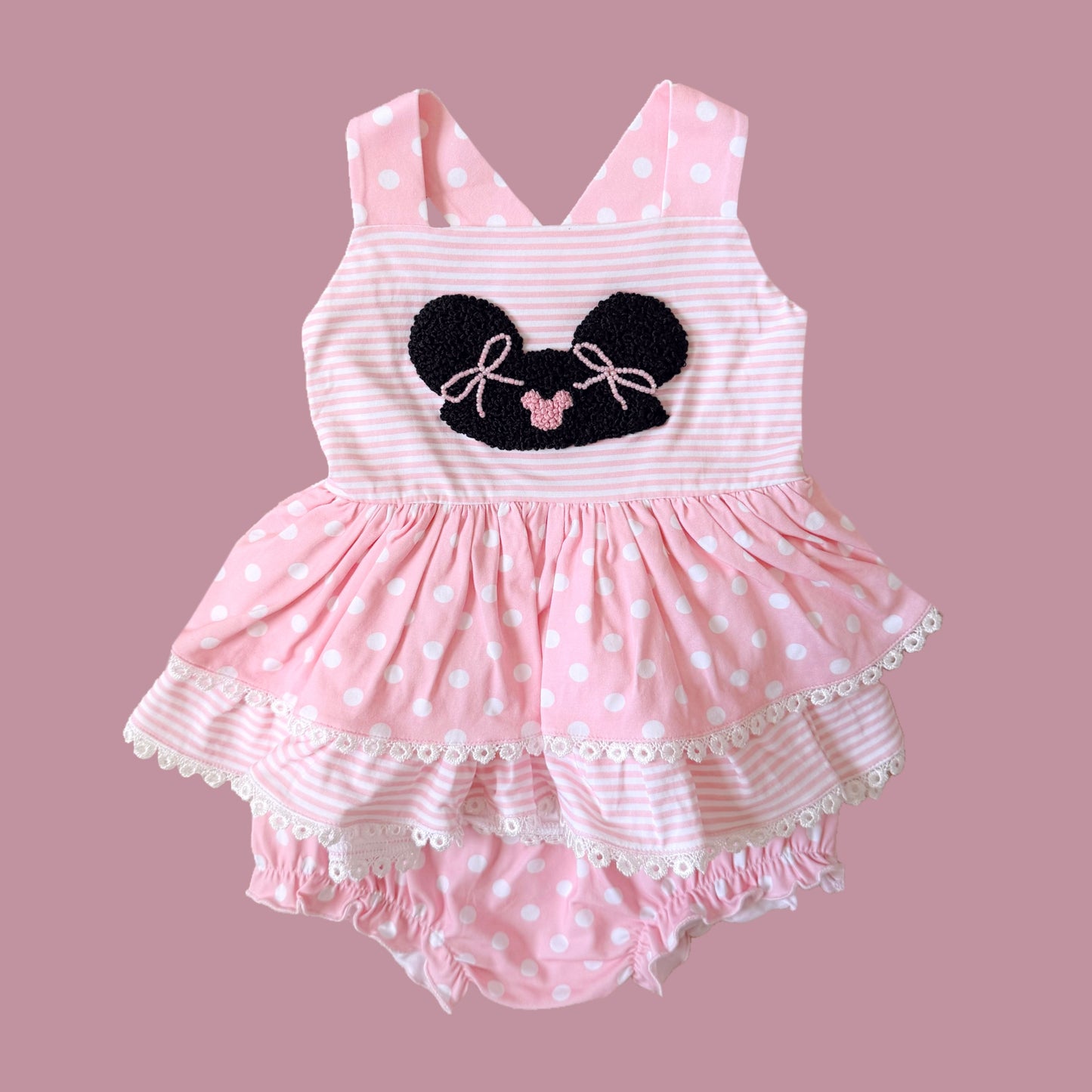 French Knot Magical Mouse Diaper Set