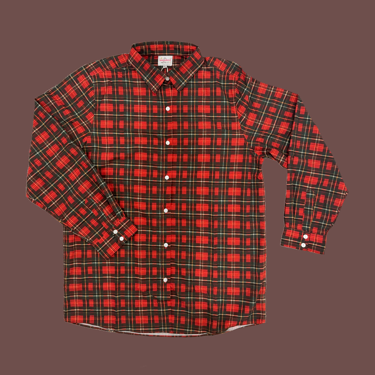 Plaid Christmas Dad Shirt