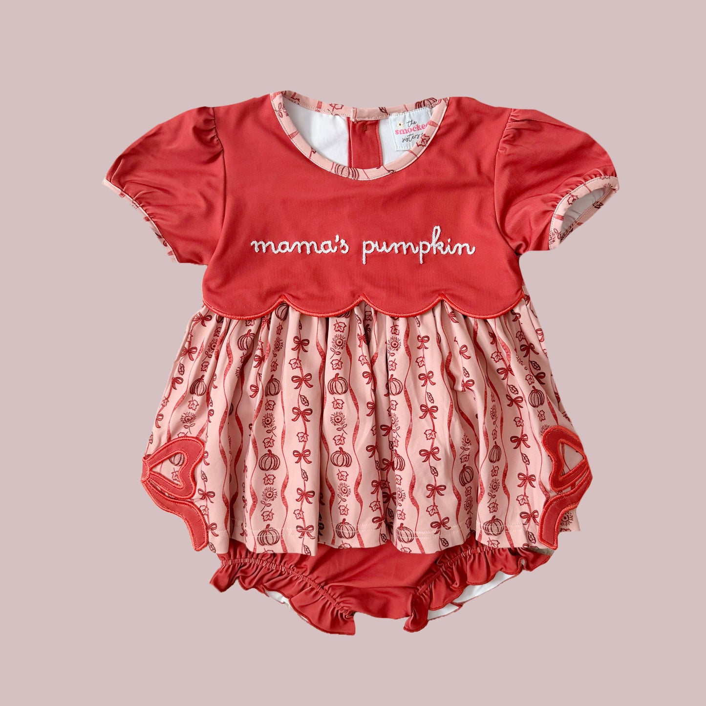 Mama’s Pumpkin Chainstitch Diaper Set