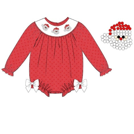 PREORDER: Beaded White Santa Bubble (October TAT)