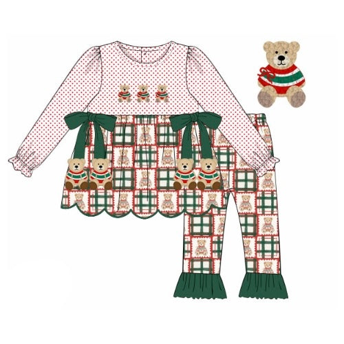 PREORDER: Christmas Teddy Leggings Set (November TAT)