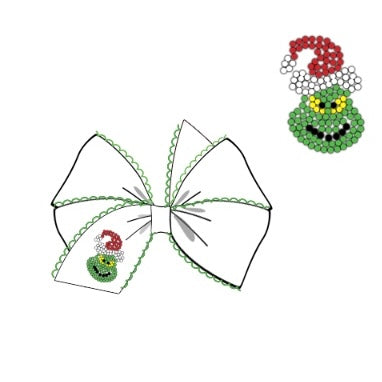 Beaded Mean Guy Bow