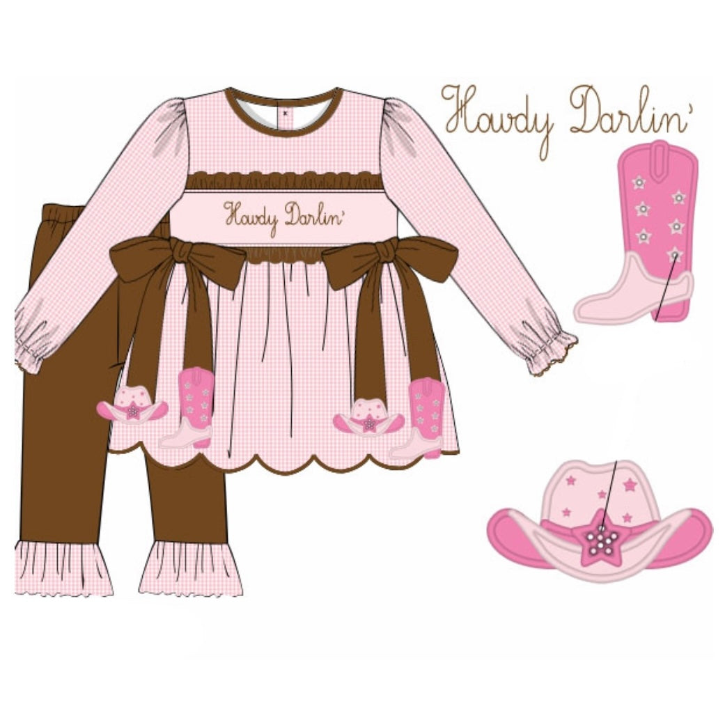 PREORDER: Howdy Darlin' Legging Set (December TAT)
