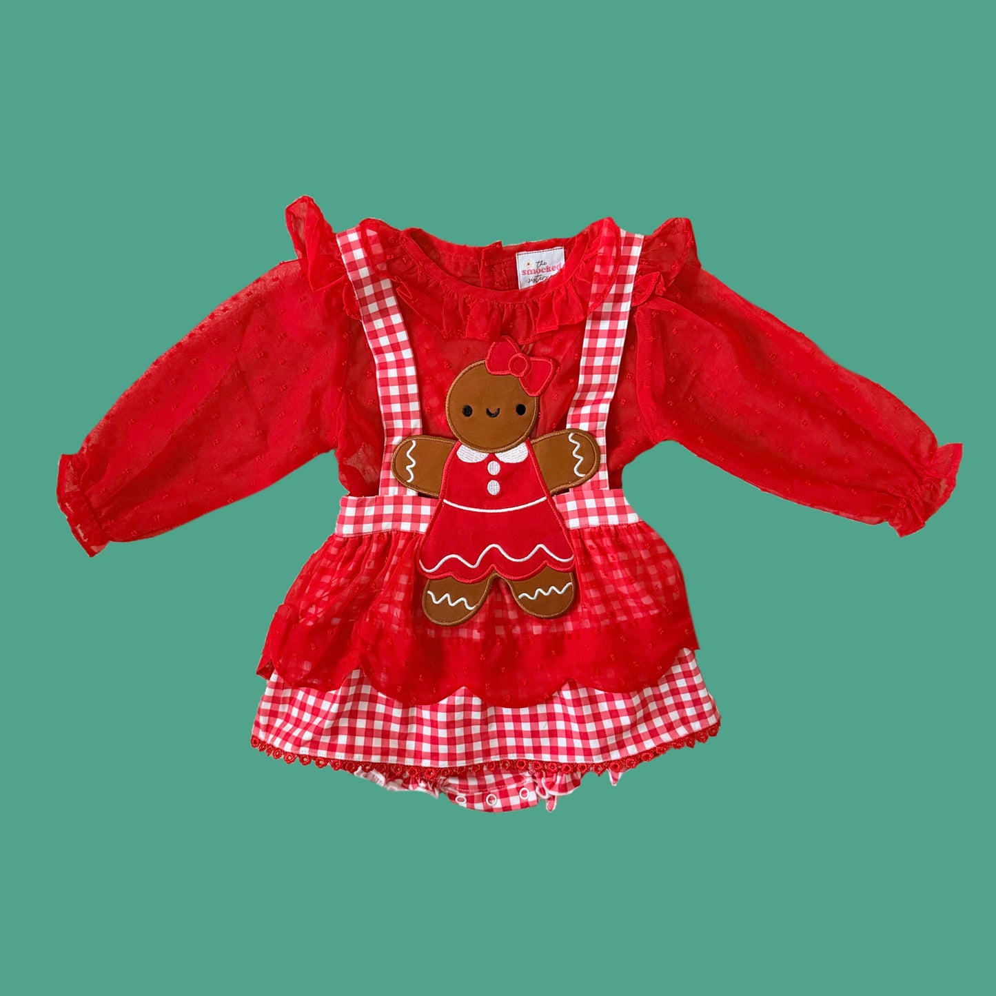 PREORDER: Large Applique Gingerbread Bubble (November TAT)