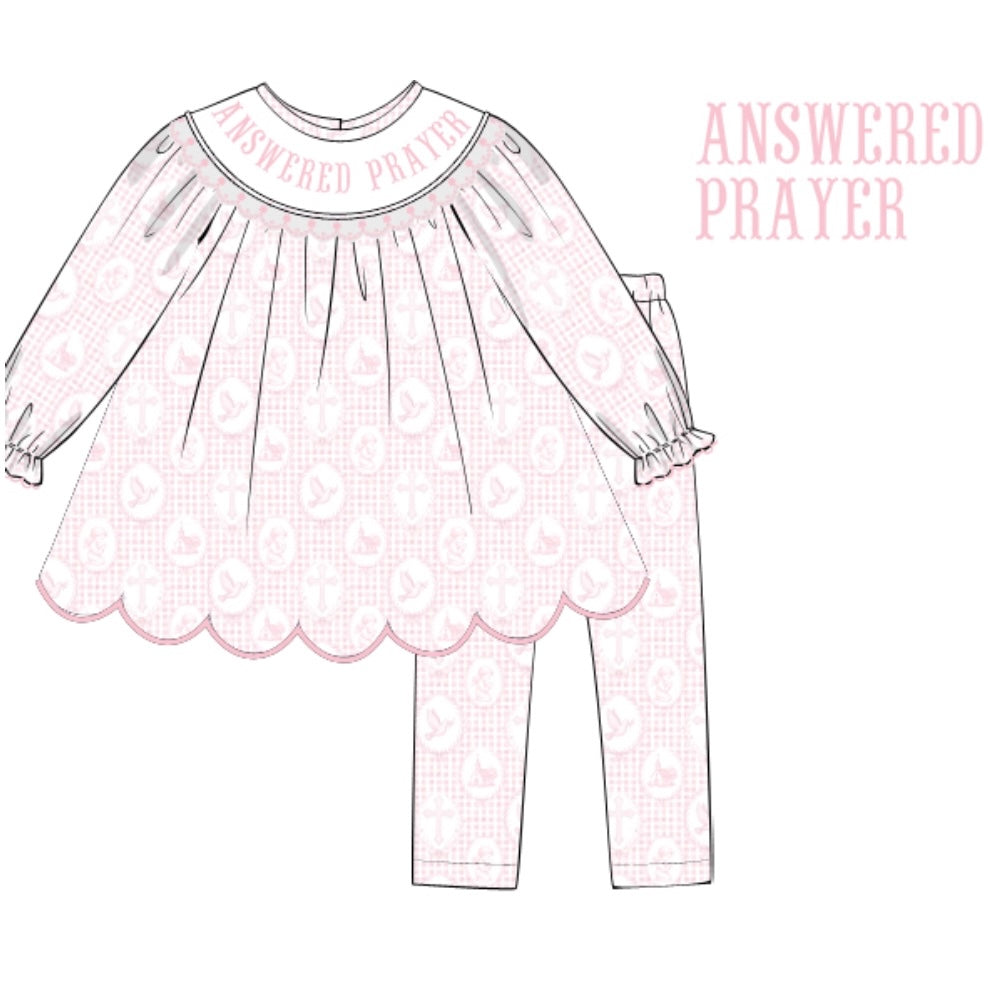 PREORDER: Answered Prayer Legging Set (December TAT)