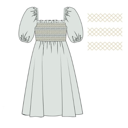 Sage & Tan Mom Dress