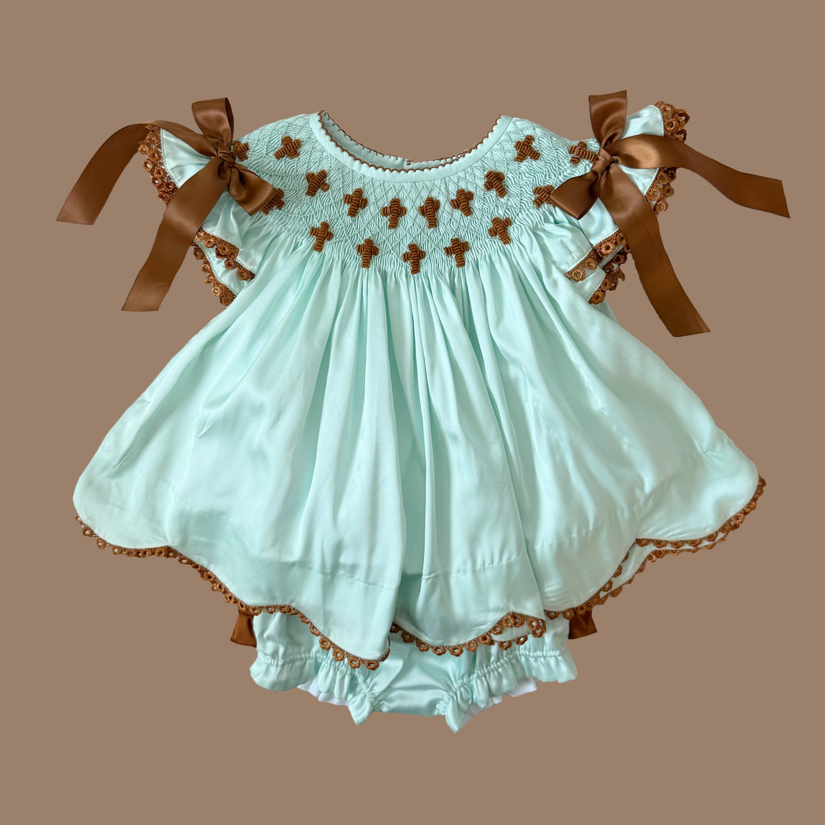 PREORDER: Mint Bullion Crosses Diaper Set (February TAT)