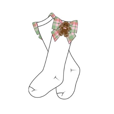 Gingerbread Plaid Socks