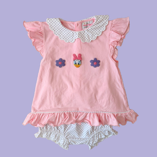 Floral Duck Diaper Set