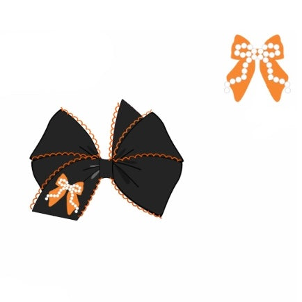 Halloween Pearl Bow