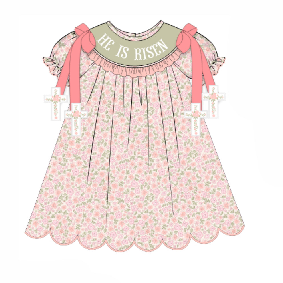 Apple Variant Chart PREORDER: He is Risen Floral Dress (February TAT) – The Smocked Sisters Co