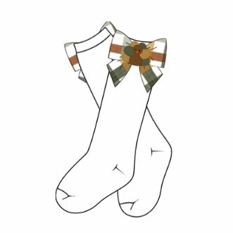 Give Thanks Bow Socks