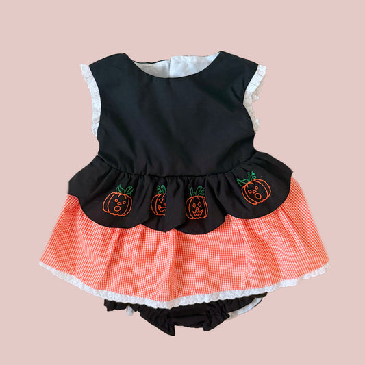Spooky Jack-O-Lantern Diaper Set *4T & 5T Bubble Shorts*