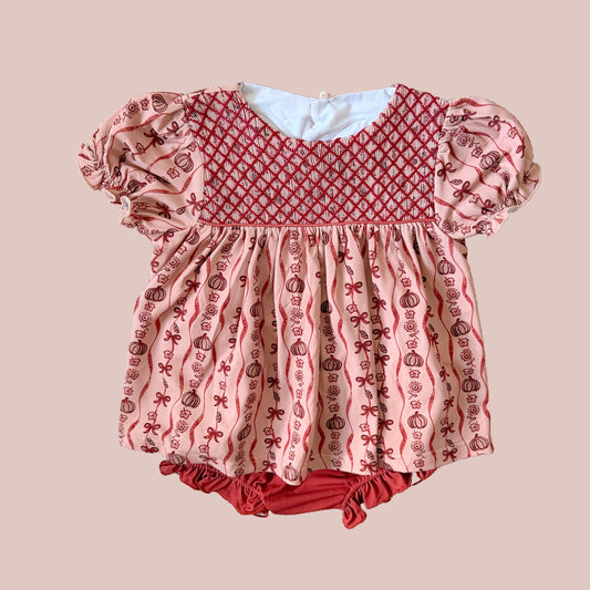 Farrah’s Fall Pumpkin Diaper Set