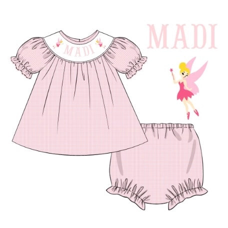 CUSTOM PREORDER: Custom Name Fairy Diaper Set