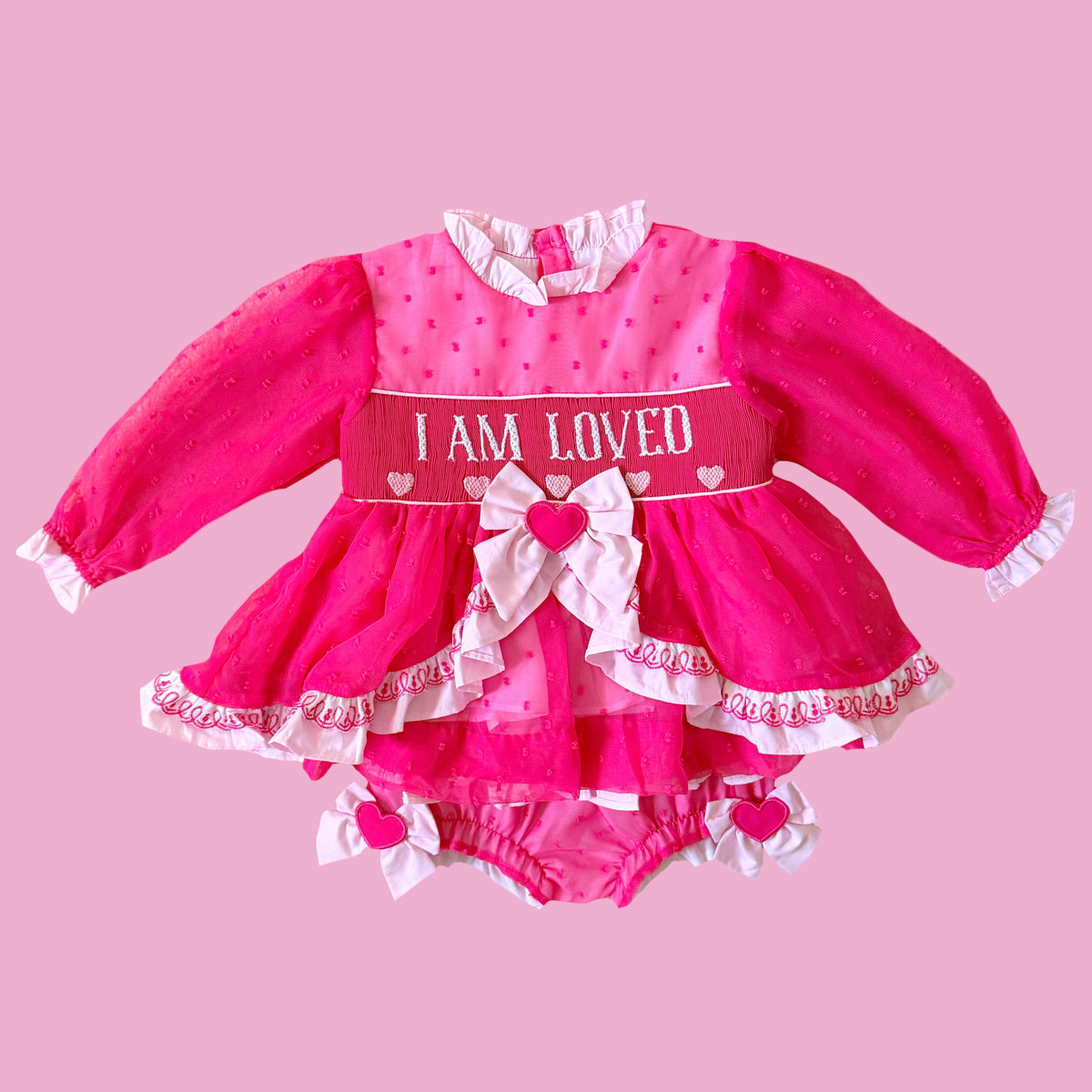 PREORDER: I am Loved Chiffon Diaper Set (December TAT)