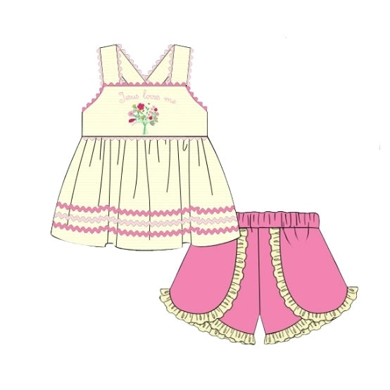 PREORDER: Jesus Loves Me Shorts Set (May TAT)