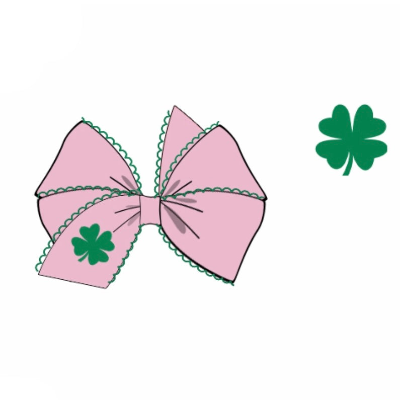 PREORDER: Pink Shamrock Bow (January TAT)