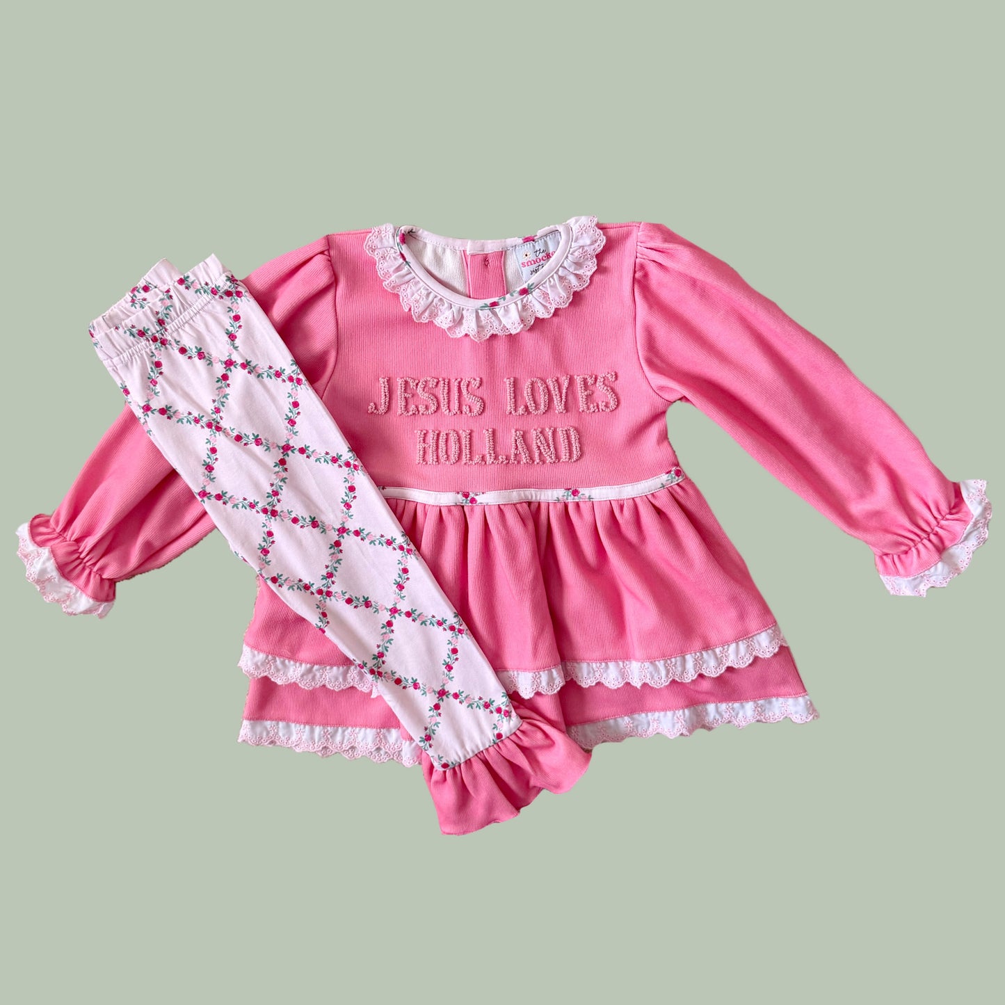 CUSTOM PREORDER: Jesus Loves *Your Name* Legging Set (November TAT)