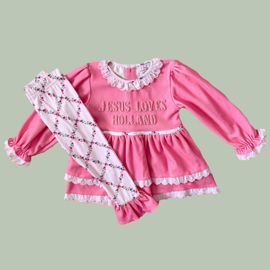 CUSTOM PREORDER: Jesus Loves *Your Name* Legging Set (November TAT)