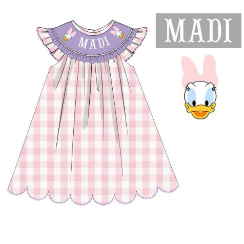 CUSTOM PREORDER: Custom Name Girly Duck Dress