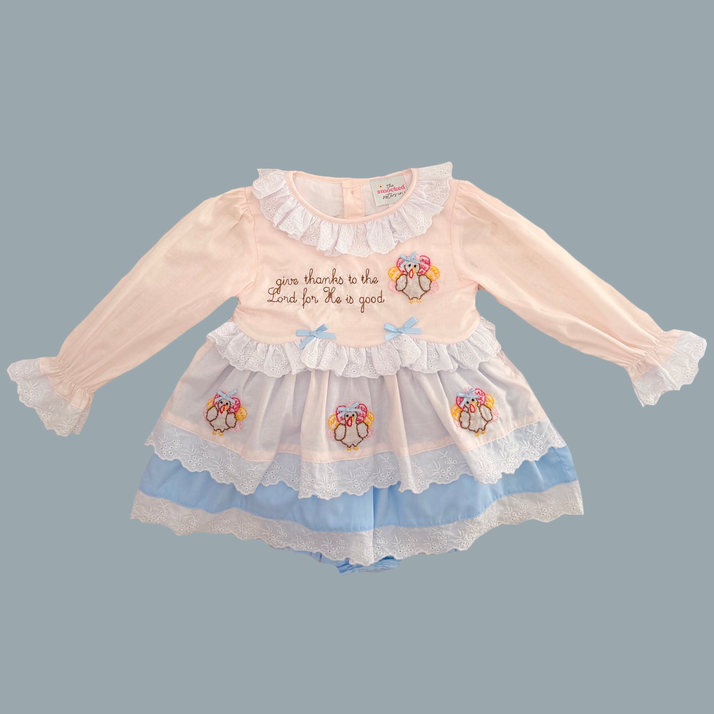 Give Thanks To The Lord Vintage Skirted Bubble