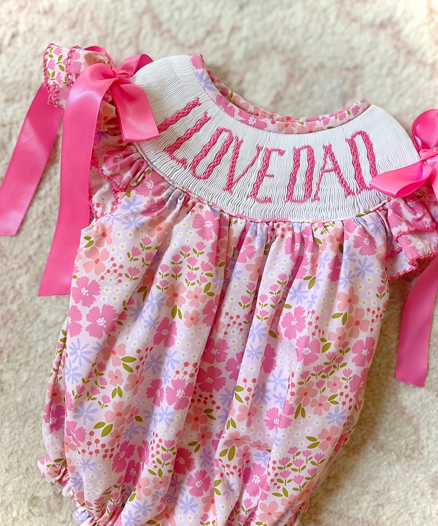 Spring Floral I Love Dad Dress