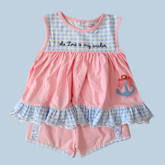 The Lord Is My Anchor Shorts Set
