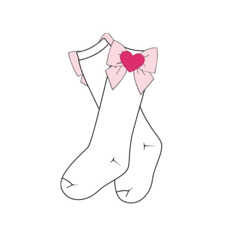 PREORDER: I Am Loved Bow Socks (December TAT)