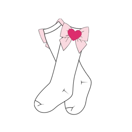 PREORDER: I Am Loved Bow Socks (December TAT)