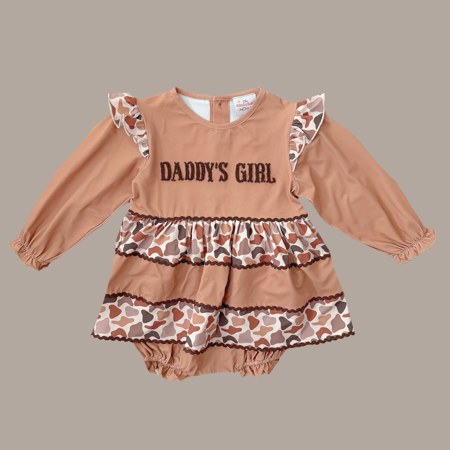 Daddy’s Girl Tiered Camo Skirted Bubble