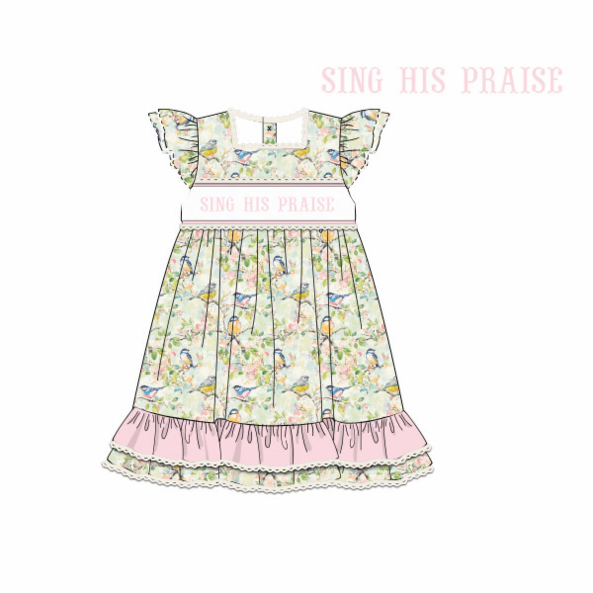 PREORDER: Sing His Praise Dress (February TAT)
