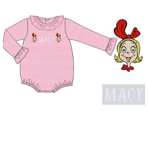 CUSTOM NAME PREORDER: French Knot Who Christmas Bubble (October TAT)