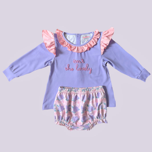 CUSTOM PREORDER: Isn’t She Lovely Diaper Set (Late August TAT)