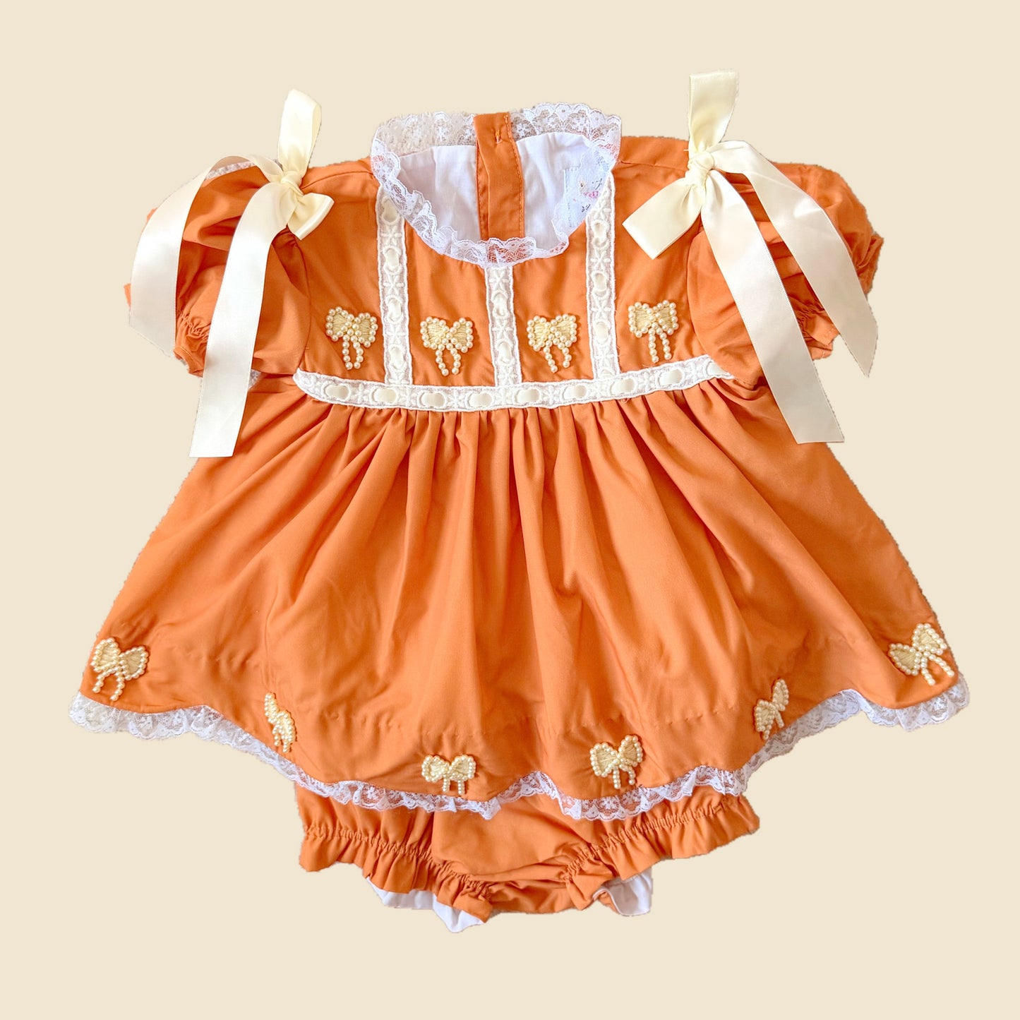 Rust & Ivory Fall Heirloom Diaper Set