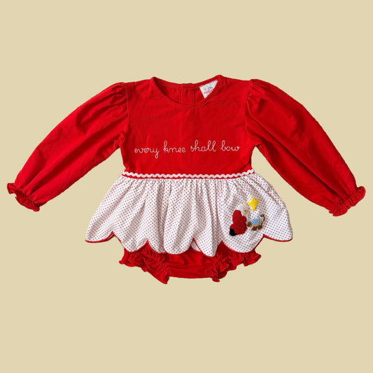 PREORDER: Every Knee Shall Bow Diaper Set (October TAT)