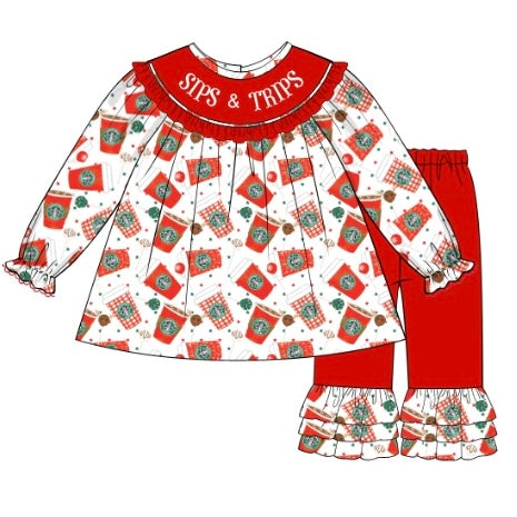 PREORDER: Sips & Trips Pants Set (October TAT)